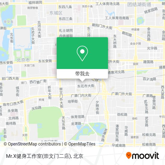 Mr.X健身工作室(崇文门二店)地图