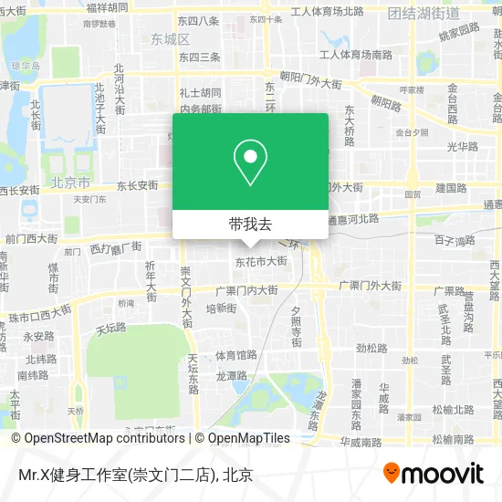 Mr.X健身工作室(崇文门二店)地图