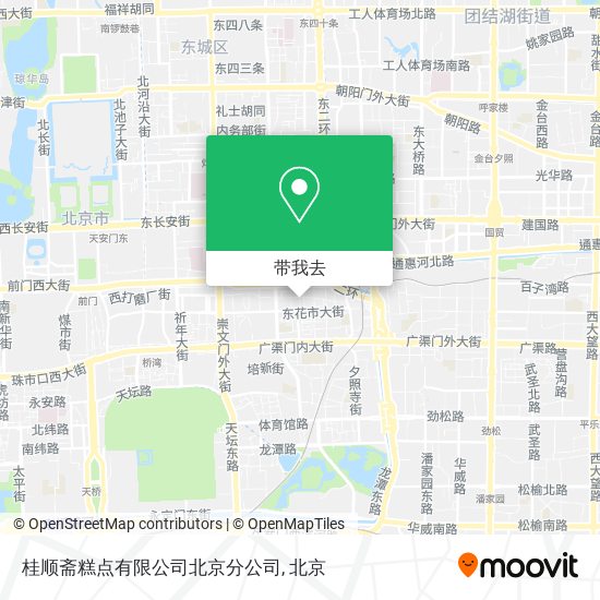桂顺斋糕点有限公司北京分公司地图