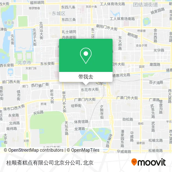 桂顺斋糕点有限公司北京分公司地图