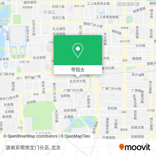 源泉宾馆崇文门分店地图