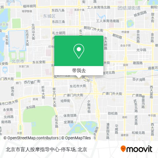 北京市盲人按摩指导中心-停车场地图
