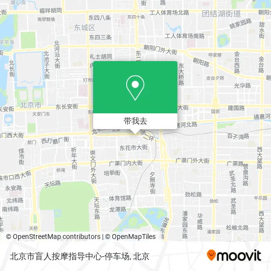 北京市盲人按摩指导中心-停车场地图