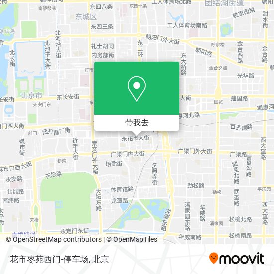 花市枣苑西门-停车场地图