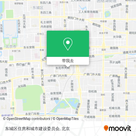 东城区住房和城市建设委员会地图