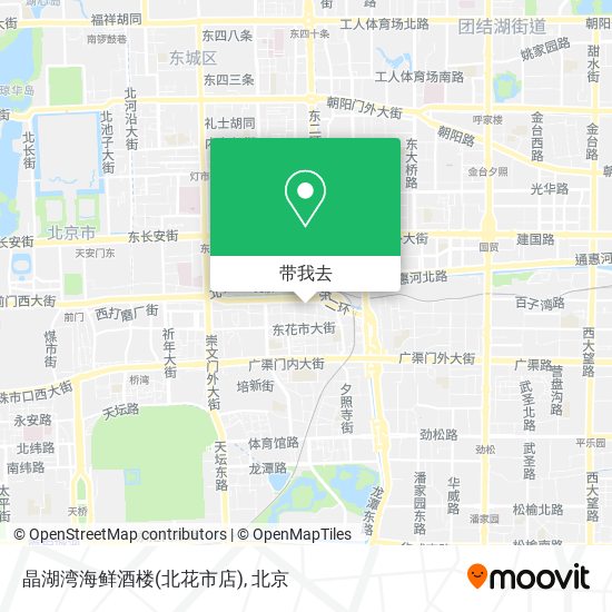 晶湖湾海鲜酒楼(北花市店)地图