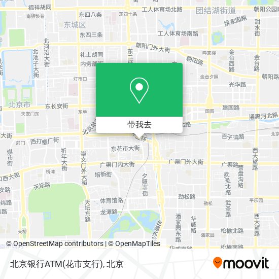 北京银行ATM(花市支行)地图
