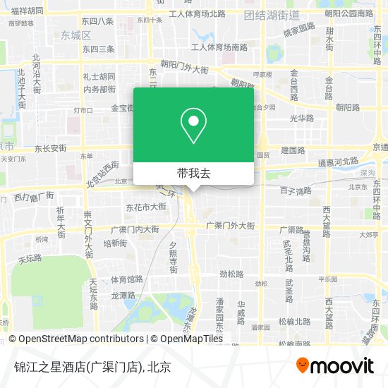 锦江之星酒店(广渠门店)地图