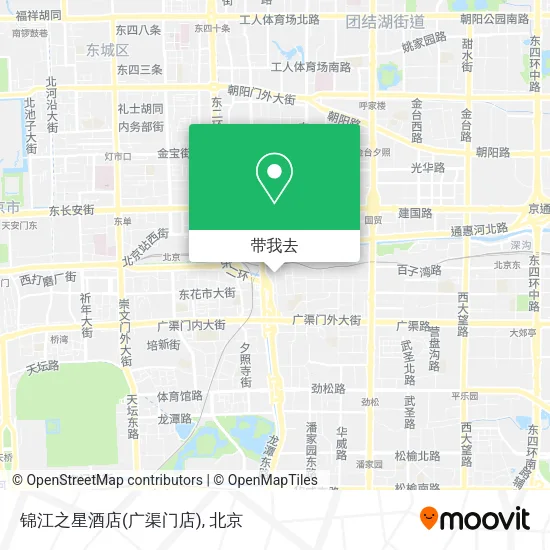 锦江之星酒店(广渠门店)地图