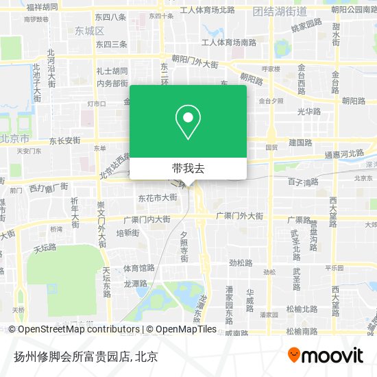 扬州修脚会所富贵园店地图