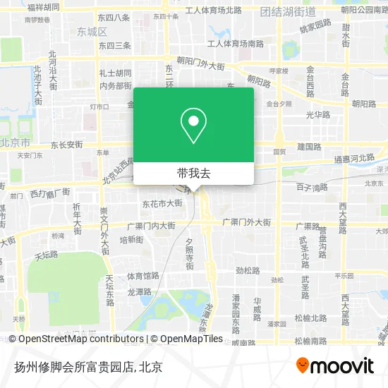 扬州修脚会所富贵园店地图
