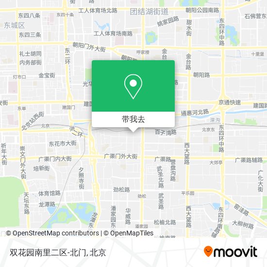 双花园南里二区-北门地图