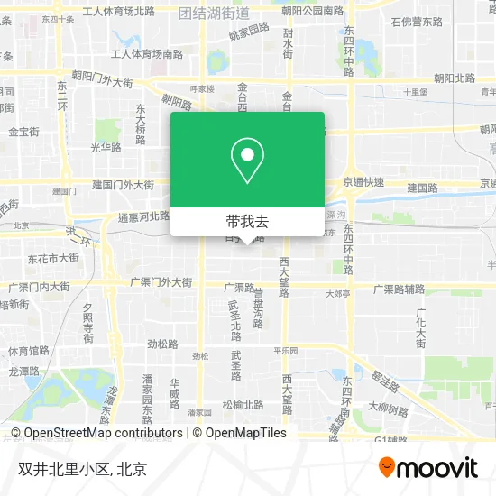 双井北里小区地图