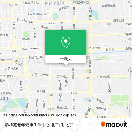 恭和苑老年健康生活中心-北二门地图