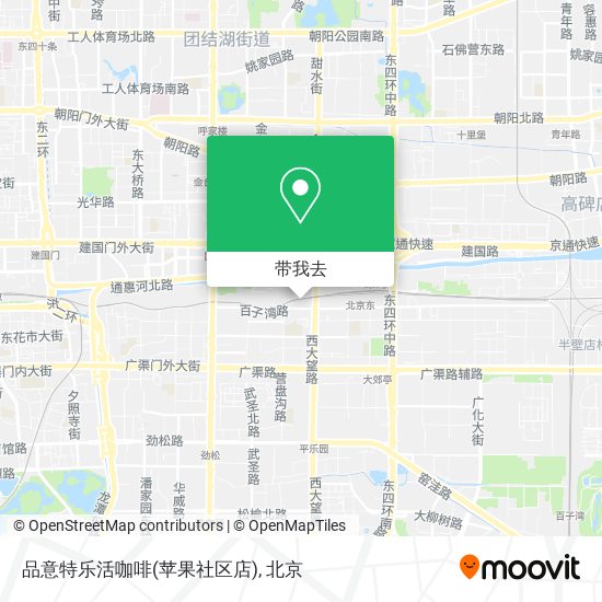 品意特乐活咖啡(苹果社区店)地图