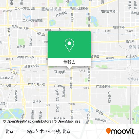 北京二十二院街艺术区-6号楼地图