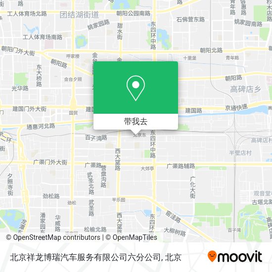 北京祥龙博瑞汽车服务有限公司六分公司地图