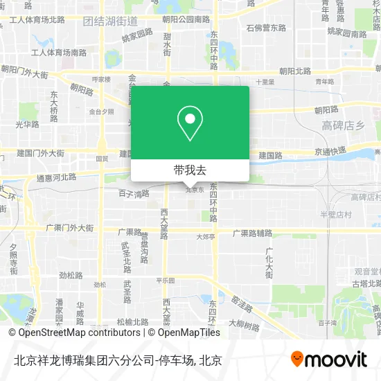 北京祥龙博瑞集团六分公司-停车场地图