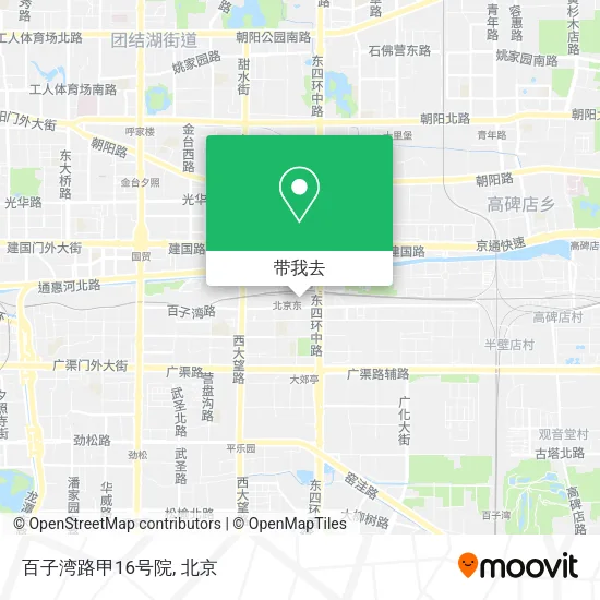 百子湾路甲16号院地图