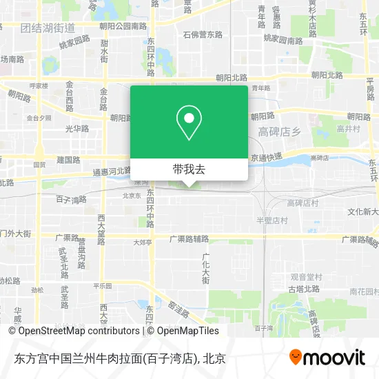 东方宫中国兰州牛肉拉面(百子湾店)地图