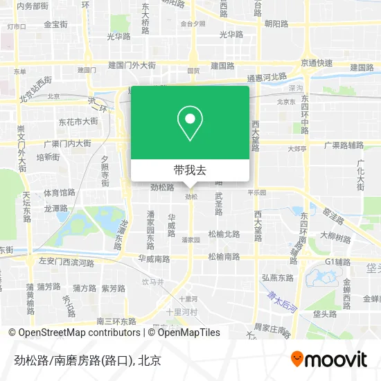 劲松路/南磨房路(路口)地图