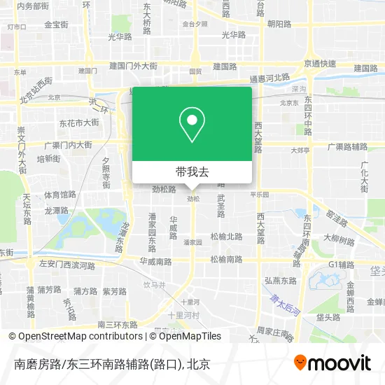 南磨房路/东三环南路辅路(路口)地图