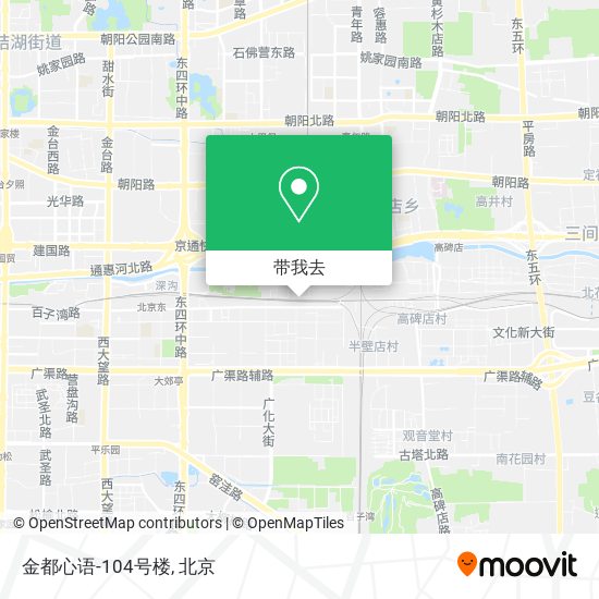 金都心语-104号楼地图