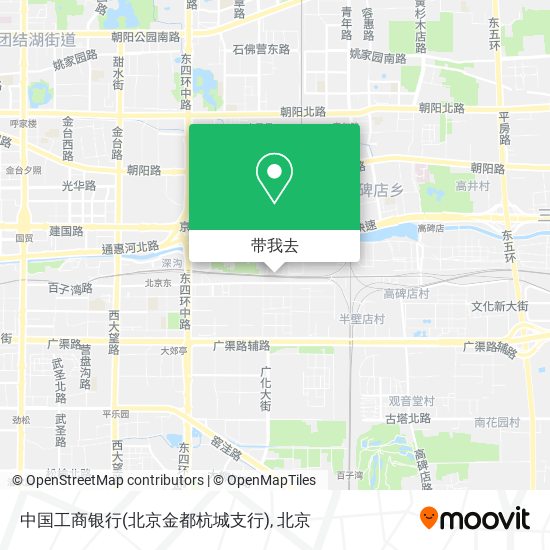 中国工商银行(北京金都杭城支行)地图