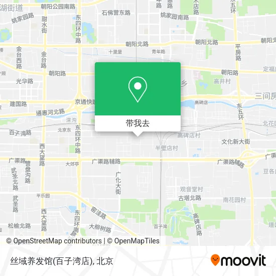 丝域养发馆(百子湾店)地图