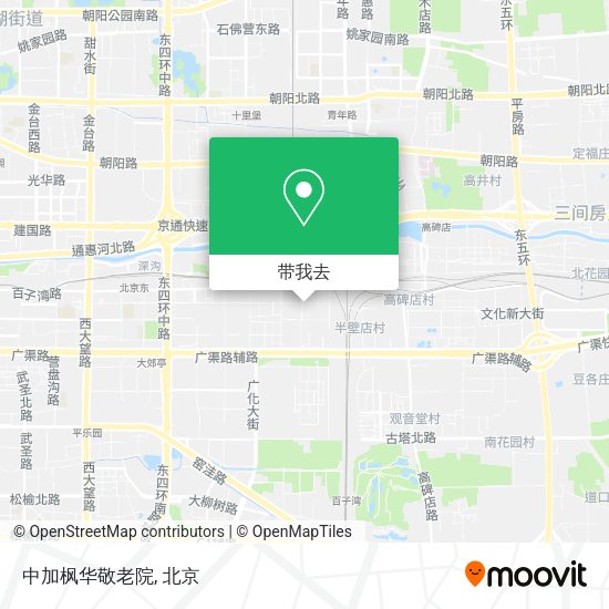 中加枫华敬老院地图