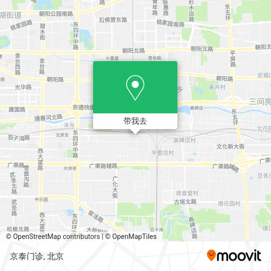 京泰门诊地图
