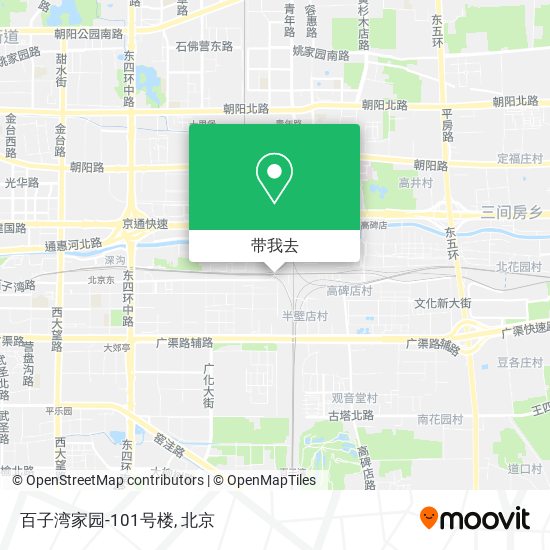 百子湾家园-101号楼地图
