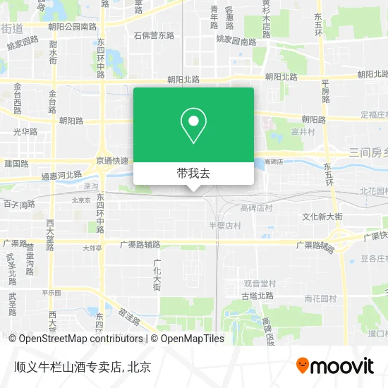 顺义牛栏山酒专卖店地图