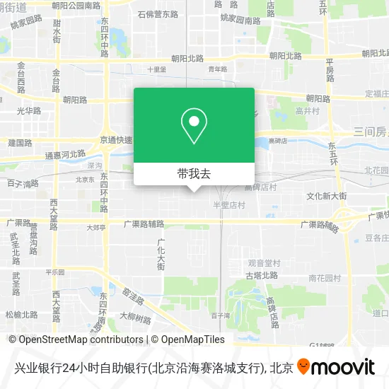 兴业银行24小时自助银行(北京沿海赛洛城支行)地图