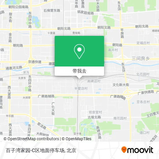 百子湾家园-C区地面停车场地图