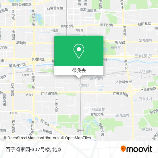 百子湾家园-307号楼地图