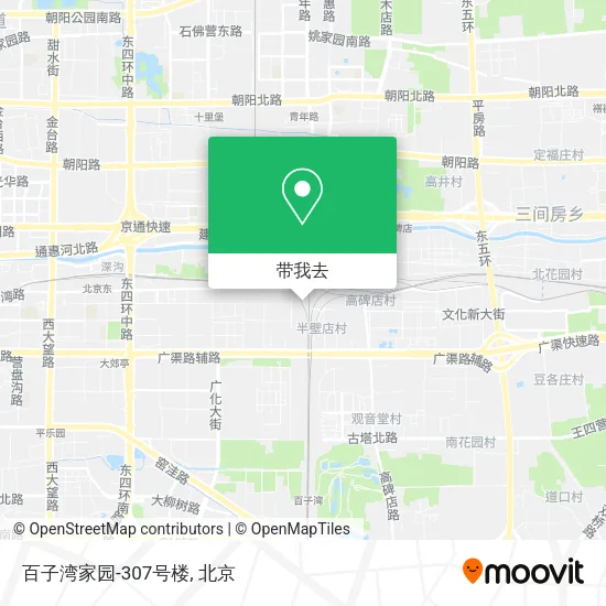 百子湾家园-307号楼地图