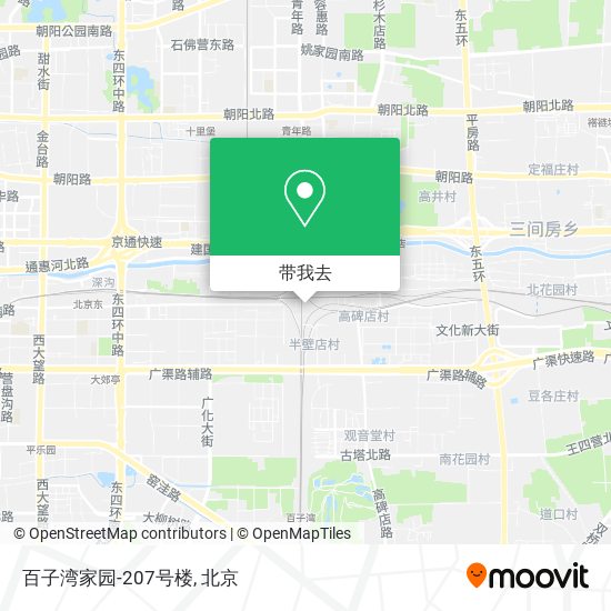 百子湾家园-207号楼地图