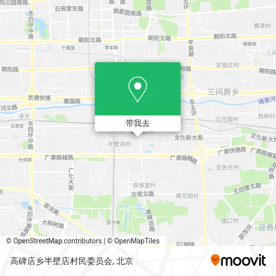 高碑店乡半壁店村民委员会地图