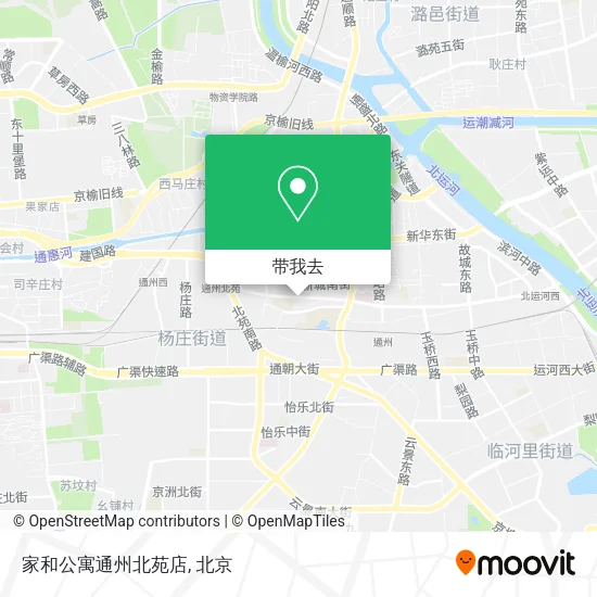 家和公寓通州北苑店地图