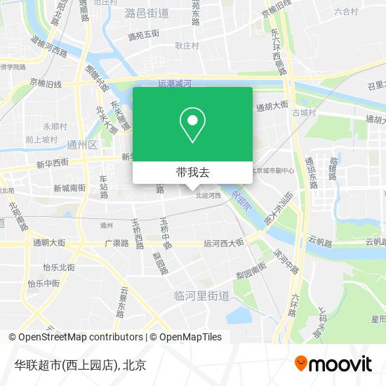 华联超市(西上园店)地图