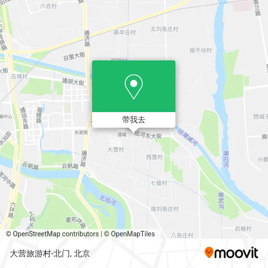 大营旅游村-北门地图