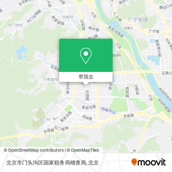 北京市门头沟区国家税务局稽查局地图