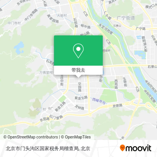 北京市门头沟区国家税务局稽查局地图