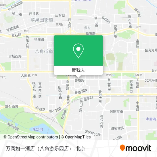 万商如一酒店（八角游乐园店）地图