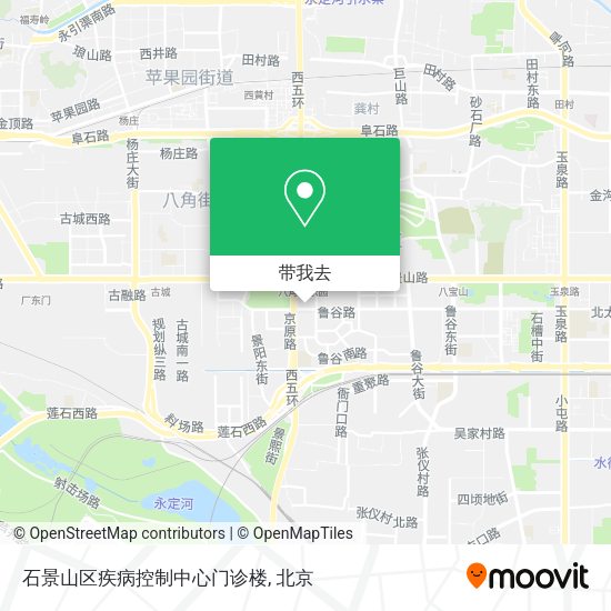 石景山区疾病控制中心门诊楼地图