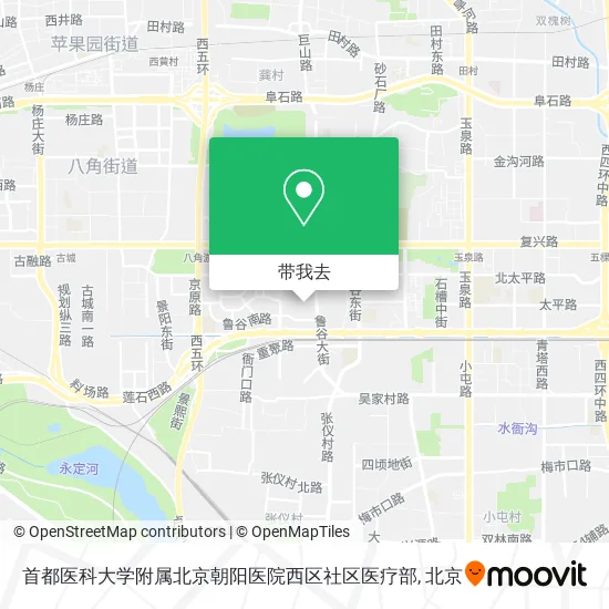 首都医科大学附属北京朝阳医院西区社区医疗部地图