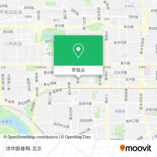 清华圆修脚地图