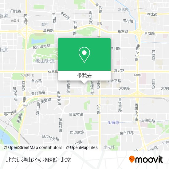 北京远洋山水动物医院地图