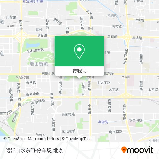 远洋山水东门-停车场地图